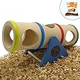 Alfie Pet by Petoga Couture - Small Animal Playground - Karo Cylinder Wooden Seesaw (Toy for Mouse and Dwarf Hamster)