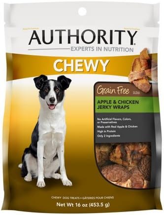 Authority Grain Free Chicken and Apple Wraps Dog Treats 16oz