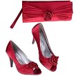 satin shoes and bags