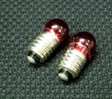 工作用・豆電球 クリア赤 2個セット