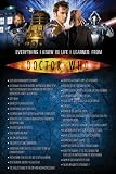 Doctor Who (Everything I Know in Life) TV Poster Print - 24" X 36"