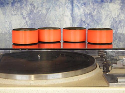 Isolation Feet Foot Turntables or Any Electronics Large O-rings Set of 4 Red