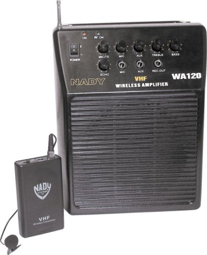 Nady WA 120 Portable PA System with Wireless Omni Lavaliere Mic  Channel F