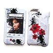 Apple iPod Touch 2nd & 3rd Generation Snap-On Hard Case Protector "Artistic Red Flowers" Design