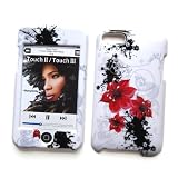 Apple iPod Touch 2nd & 3rd Generation Snap-On Hard Case Protector Artistic Red Flowers Design