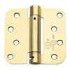 Global CPS4040-R-US4-M Commercial Grade Full Mortise Spring Hinge, Satin Brass