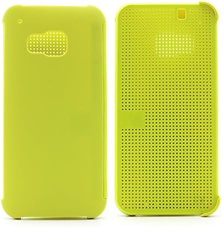 FOME Cases Series HTC Dot View Premium Flip Shell Case Cover for HTC One M9 Yellow