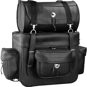 Raider BCS-911 Motorcycle Touring Bag with Removable Roll Bag