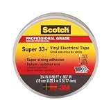 3M Scotch Super 33+ Vinyl Electrical Tape, .75-Inch by 66-Feet