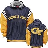 Georgia Tech Yellow Jackets Half Zip Pullover Hooded Jacket