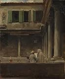 Perfect Effect Canvas ,the Replica Art DecorativePrints On Canvas Of Oil Painting 'Lord Leighton Frederic-An Artist Sketching In The Cloister Of S. Gregorio, Venice,19th Century', 10x12 Inch / 25x31 Cm Is Best For Gift For Girl Friend And Boy Friend And Home Decoration And Gifts