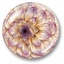 Dahlia - Crystal Dome Paperweight