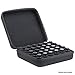 Essential Oil Carrying Case (Black) Holds 30 Bottles - 5ml, 10ml, 15ml. High Quality, Durable Nylon Shell Exterior w/ Flexible EVA Foam for Safe Protection