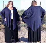 Flair Jacket Big Shirt, Navy Blue