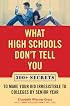 What High Schools Don't Tell You: 300+ Secrets to Make Your Kid Irresistible to Colleges by Senior Year