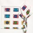 Durable Hand Woven 100% Cotton Silk Screen Print Place Settings Napkins 22x22 Inches Set of 12