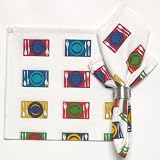Durable Hand Woven 100% Cotton Silk Screen Print Place Settings Napkins 22x22 Inches Set of 12
