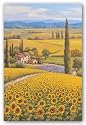 Sunflower Field by Sung Kim 8"x10" Art Print Poster