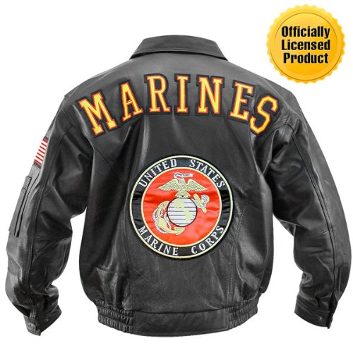 The Best Product Officially Licensed Marines Bomber Leather Jacket