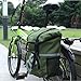 15L Waterproof Mountain Road Bicycle Rack Bag Cycling Double Side Rear Rack Tail Seat Trunk Bag Pannier -Army Green