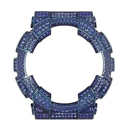 Custom Bling St Steel - Swarovski Crystal Bezel for Casio G-Shock GA-100xx GD-100xx GA-110xx BLB