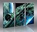 Star Wars * Tableau sur Toile avec Cadre en Bois Poster Tableaux
