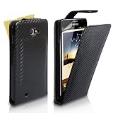 Yousave Accessories SA-EA01-Z157 Etui en cuir pour Samsung Galaxy Note Noir + Film de protection d'�cranpar Yousave Accessories