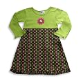 Girlfriends by Anita G - Girls Long Sleeve Dress, Lime, Olive (Size 4)