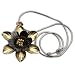 Gold Plated Pendant with Chain Sterling Silver Jewelry 2.25 inches