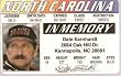 Dale Earnhardt In Memory Of Fake Drivers License