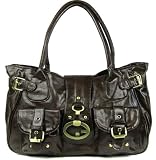 Womens Brown Vintage Shoulder Handbag - KCMODE