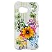 HTC Droid Incredible Crystal Snap-On Butterfly Floral Bouquet Phone Protector Cover Case + Screen Protector with Small Microfiber Cleaning Cloth