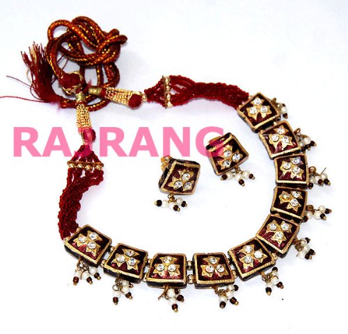 External hard drive:Unique Women Fashion Wear Indian Rajrang Handmade Bellydance Costume Red Beads Imitation Bridal Wedding Fashion Lakh / Lac Kundan Jewelry Jewellery Earrings Necklace