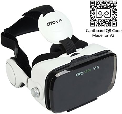 NEWEST 3D VR Reality Glasses with Headphone Can ANSWER PHONE 120 Degree Field of View for 3D Movies Games Compatible with Smartphone within 6.2"