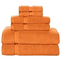 Contemporary Home 6-pc. Towel Set - Super Orange
