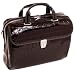 Siamod 35512L Ignoto Italian Crocco Leather Large Ladies Laptop Brief (Chocolate)
