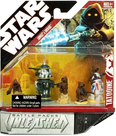 Star Wars Unleashed Battle 4 Pack Jawas & Droids