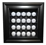 Cabinet Style 20 Golf Ball Display Case (Black Frame)