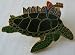 Malaysia Button Badge Pin - Malaysia name on top of a sea turtle