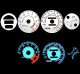 93-97 Honda Del Sol w/ Tach Blue Indiglo El Gauges White Gauge
