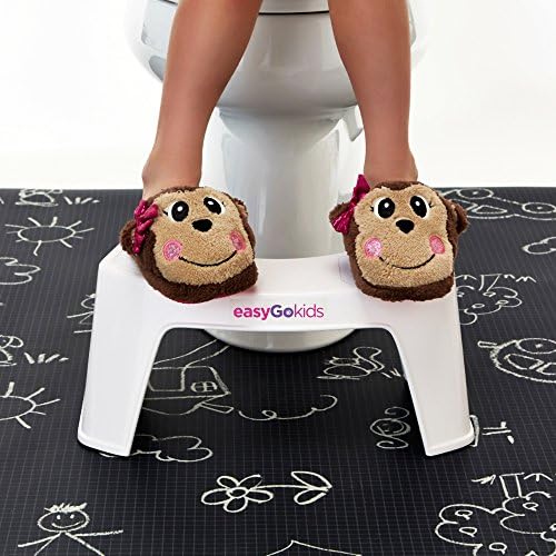 easyGokids Toilet Stool by easyGopro - Go Time Just Got Easier for Transitional Years 7.5" Princess (Pink)