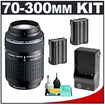 Olympus Zuiko 70-300mm f/4.0-5.6 ED Zoom Lens + Cameta BLM-1 Power Package - for Olympus E-1, E-3, Evolt E300, E330, E500, E510 & E520 Digital SLR Cameras