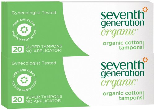 Seventh Generation Tampons, Super - 20 ct - 2 pk