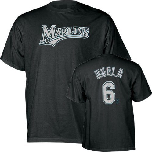 Dan Uggla Florida Marlins Black Jersey Name and Number Youth T-Shirt