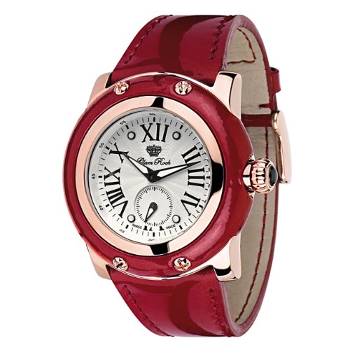 Glam Rock Damen-Armbanduhr XL Analog Leder GR10029