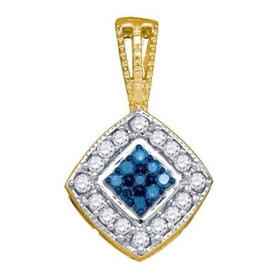 Cheap Girls Jewelry 0.26CTW BLUE DIAMOND FASHION PENDANT For Sale