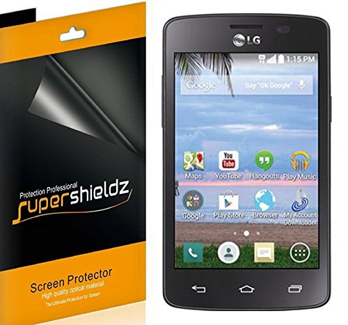 [6-Pack] SUPERSHIELDZ- Anti-Bubble High Definition Clear Screen Protector For LG Lucky (Straight Talk) + Lifetime Replacements Warranty - Retail Packaging