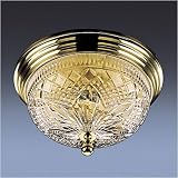 WATERFORD CRYSTAL BEAUMONT CEILING FIXTURE BRASS