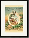 Black Framed/Matted Print 17x23, Garden City Clipper Plows