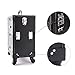 Travelmall Professional Makeup Artist Rolling Makeup Cosmetic Train Case Lockable Organizer with 4 Wheels (black)